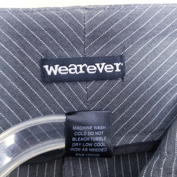 Wearever Striped Gray White Dress Pants Women Plus Size 20W - Picture 7 of 10